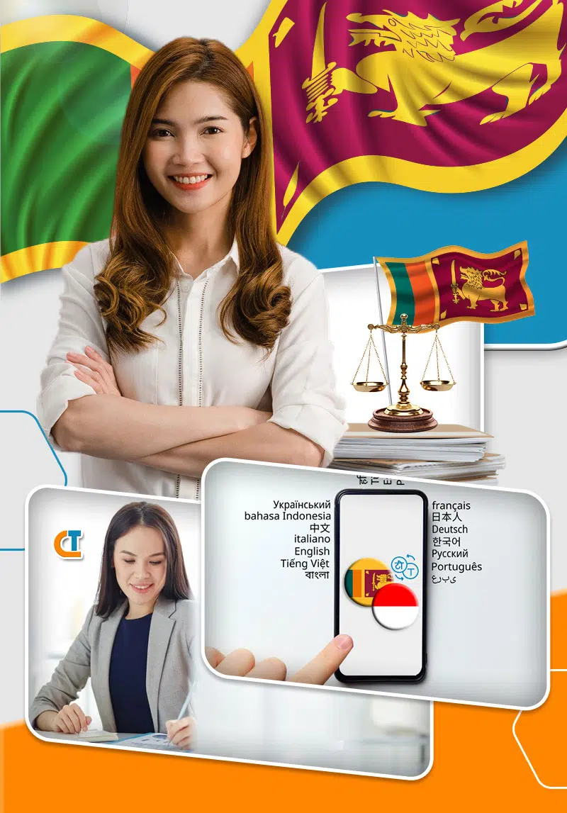 Butuh Jasa Penerjemah Bahasa Sinhalese ( Sinhala ) Tersumpah PT. CITRA LINGUA INTERNASIONAL melayani jasa penerjemah tersumpah, jasa penerjemah dokumen tersumpah, legalisasi, dokumen, notaris, apostille dokumen, legalisasi kedutaan, interpreter, voice over, subtitle transkrip audio dan video, laguage services, our client, contact us, about us, dan layanan penerjemah bahasa arab, belanda, inggris, prancis, mandarin, jerman, jepang, spanyol, korea, aymara, efik, norwegia, kpelle, taiwan, abkhazia, italia, thailand, denmark, polandia, islandia, ceko, portugis, rusia, rumania,india, pakistan, kamboja, guarani, acholi, afar, afrika, albania, aleut, amhar, ibrani, armenia, assam, avar, azeri, baluchi, bajuni, bambara, banglades, bengali, bosnia, belarusia, bulgaria, myanmar, bemba, bhojpuri, bodo, catalan, gaelic, zulu, yoruba, xhosa, wolof, venda, twi, tswana, tigrinya, telugu, tajik, tagalog, swazi, swahili, tatar, nevajo, quechua, oriya, latvia, latin, kurdi, laos, oraon, kongo, konkani, komi, koasati, kirundi, kinyarwanda, kikuyu, khoisan, samoa, kasubi, kawi, sango, sinhala, shona, sepedia, sindhi, nepali, ndebele, mizo, marathi, maori, manx, ateso, basque, cebu, dogri, bihari, dinka, ebira, edo, estonian, farsi, flemish, ilocano, igbo, hakka, iban, hongaria, hamong-mien, gujarat, georgia, galisia, fula, inuktititut, inupiaq, jawa, kannada, khasi, kazakh, keren, kashmir, rajasthani, chechnyha, kanton, dzongkha.